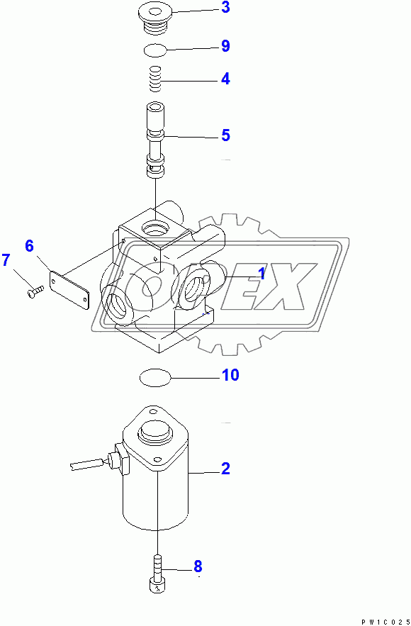  SOLENOID VALVE (INNER PARTS)