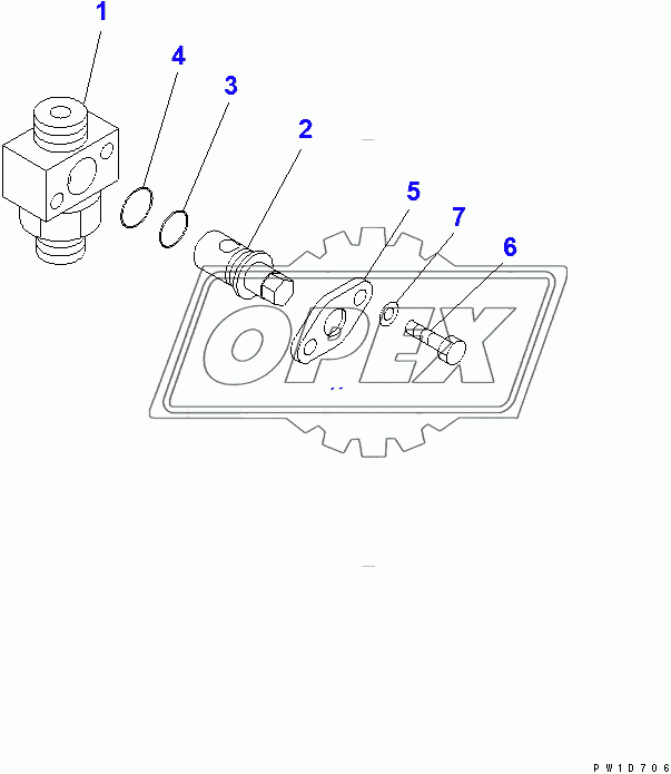  VALVE (FOR ACCUMULATOR)(203206-204023)