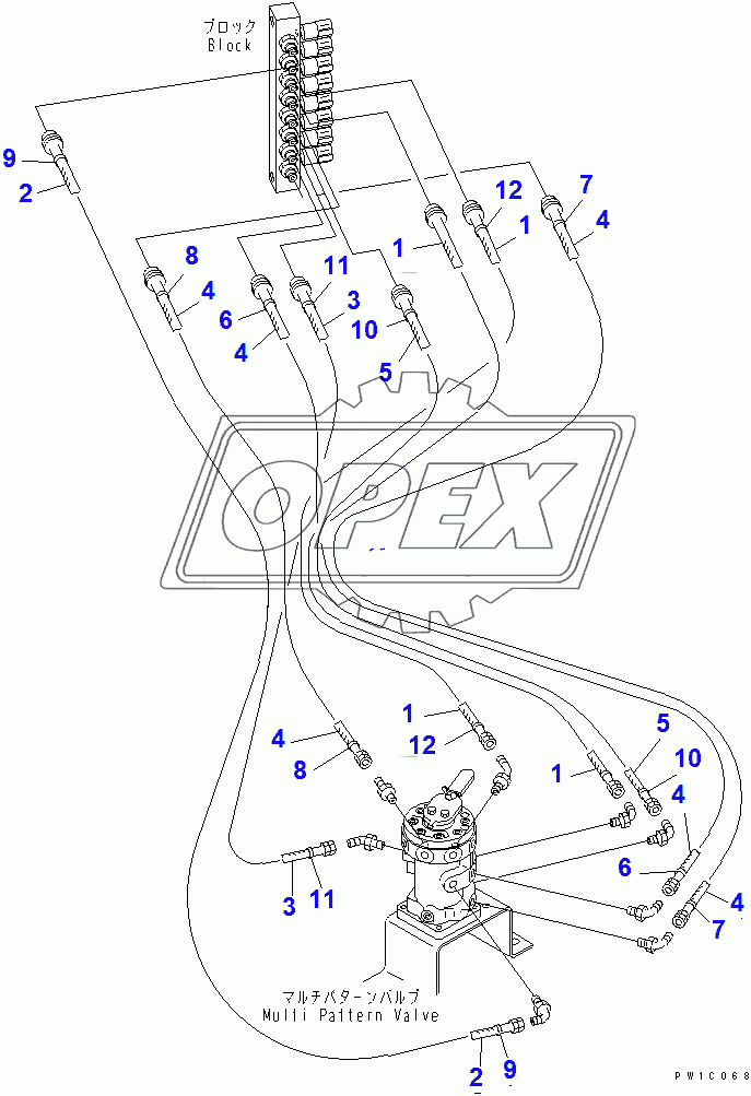  MULTI PATTERN VALVE (HOSE) (4 WAY)