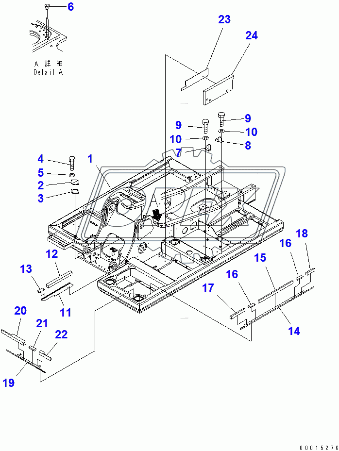  REVOLVING FRAME (COVER AND BRACKET)