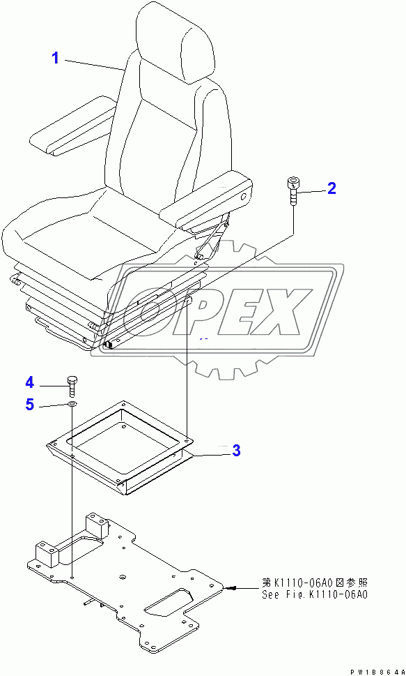  OPERATOR'S SEAT (FABLIC)