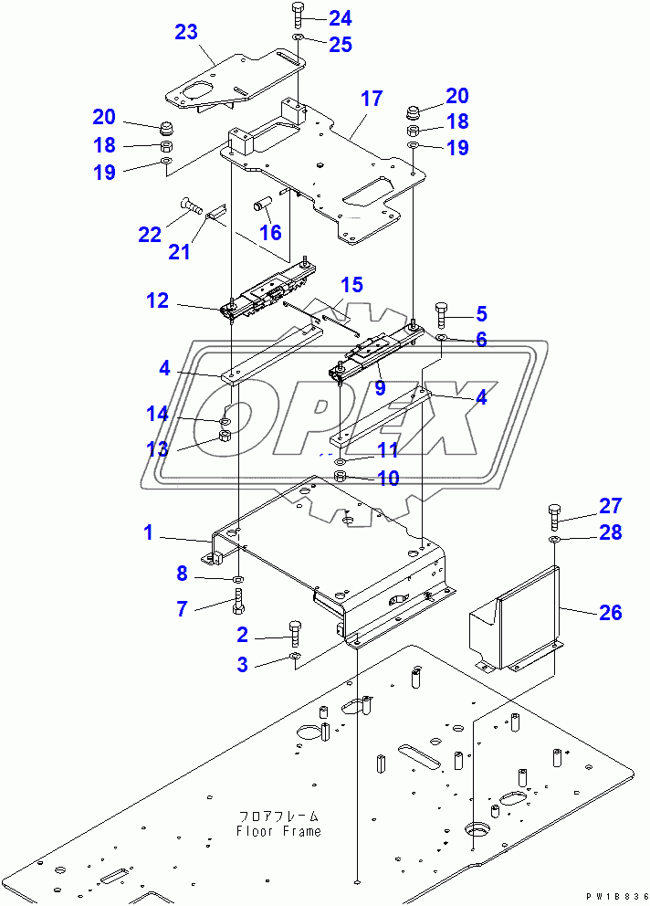  FLOOR FRAME (BASE)(200001-250000)