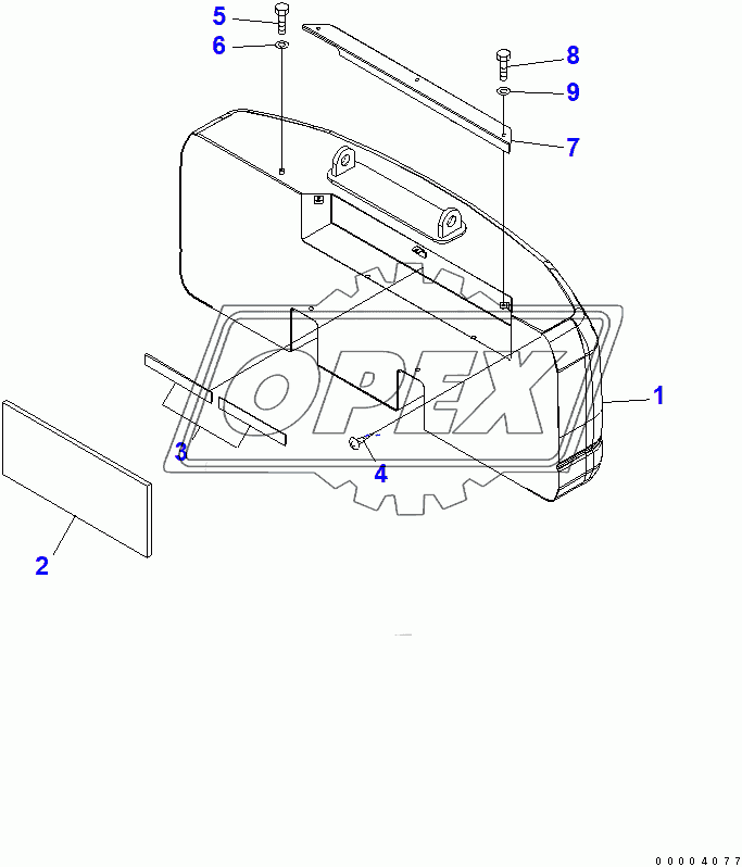  COUNTER WEIGHT (4450KG) (DEMOLITION SPEC.)