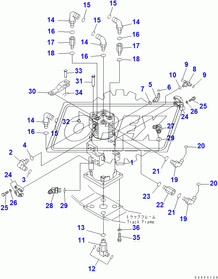  SWIVEL JOINT (CONNECTING PARTS) (BLADE SPEC.)