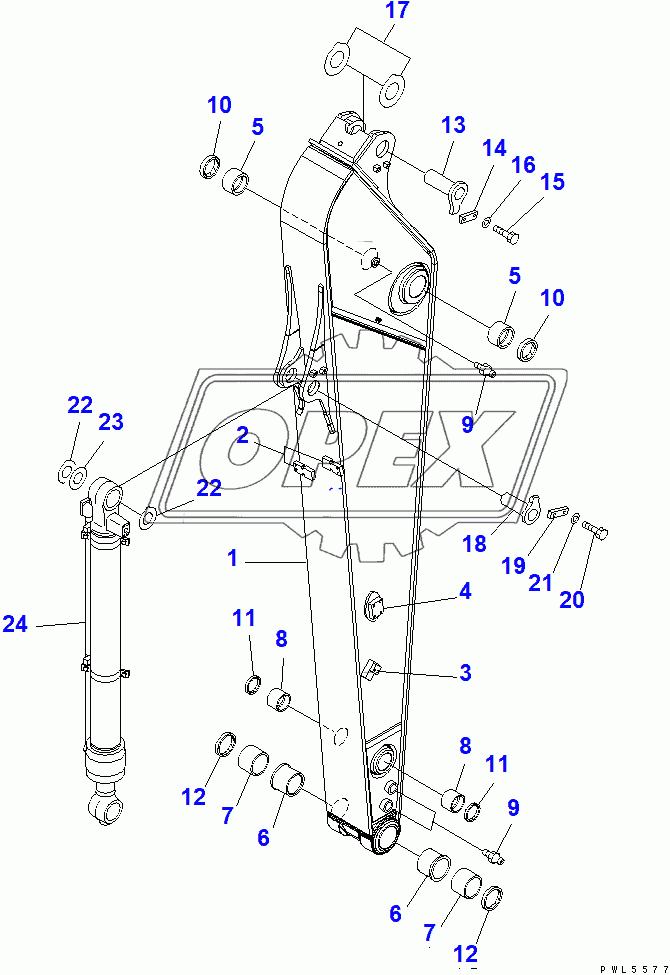  ARM (2.9M) (DEMOLITION SPEC.)(250001-)