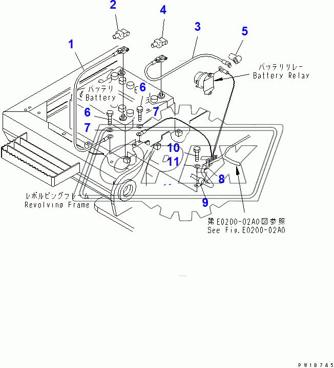  WIRING (BATTERY CASE)(200001-250000)