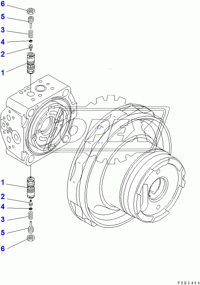  TRAVEL MOTOR (3/3)