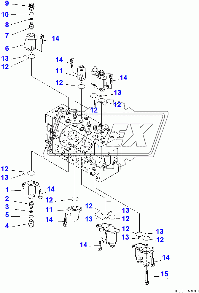  MAIN VALVE (4/16)(205018-)