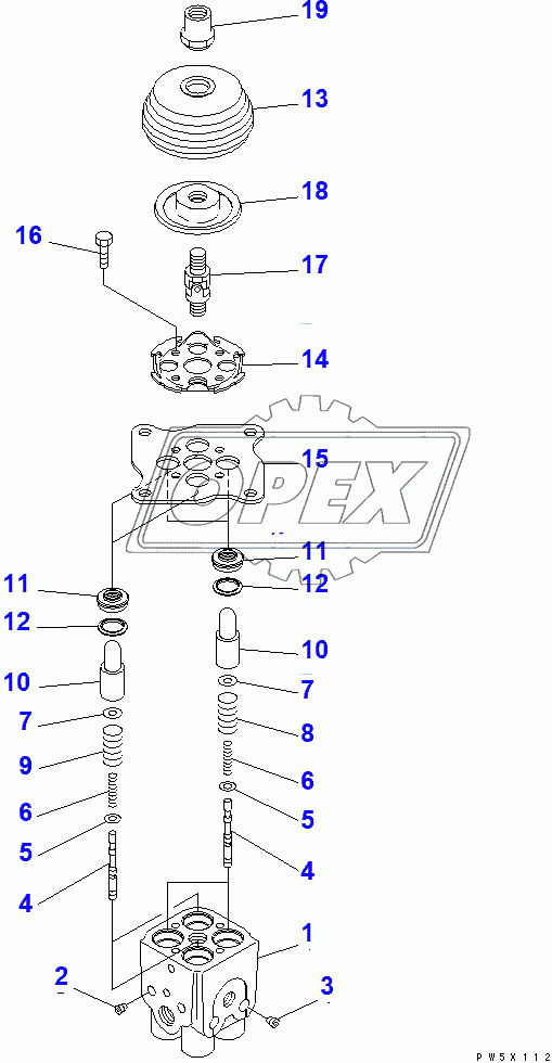  PPC VALVE (FOR WORK EQUIPMENT)(202419-)