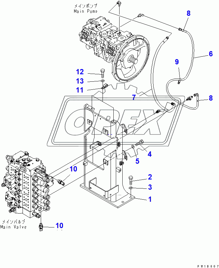  MAIN VALVE (VALVE BRACKET)