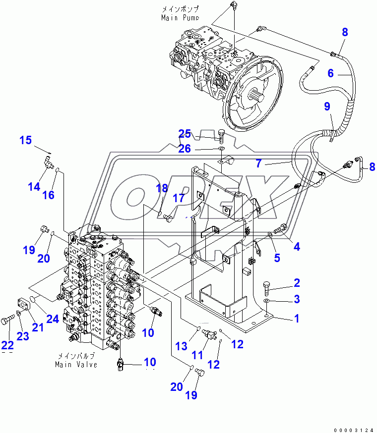  MAIN VALVE (VALVE BRACKET) (BLADE SPEC.)