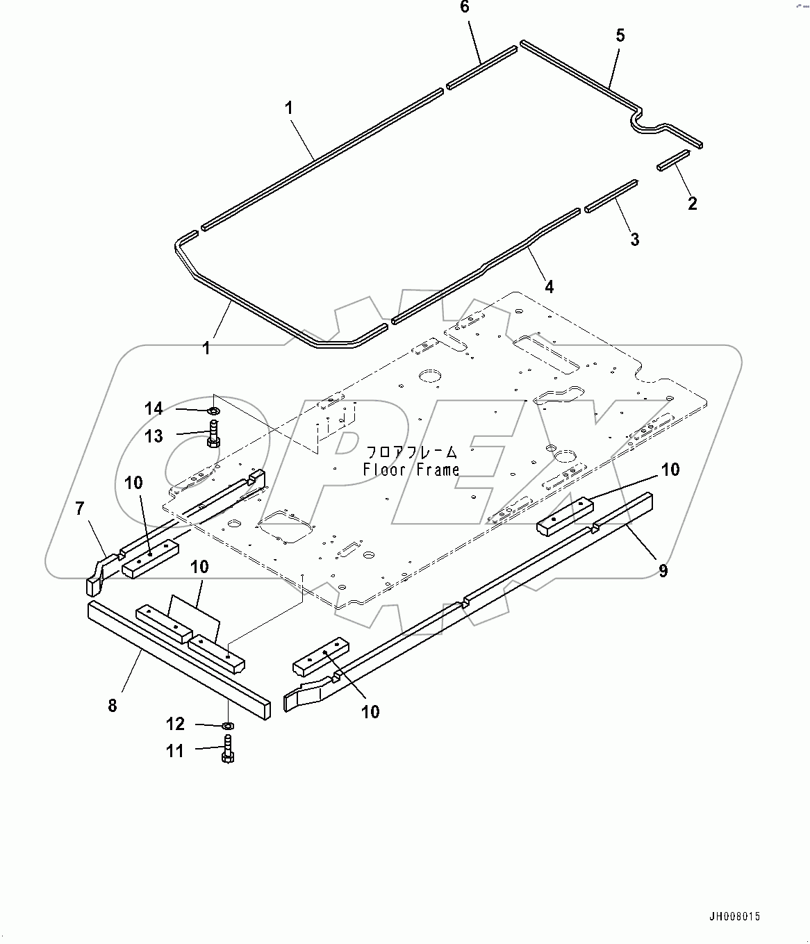  Cab, Floor, Seal (#400001-)