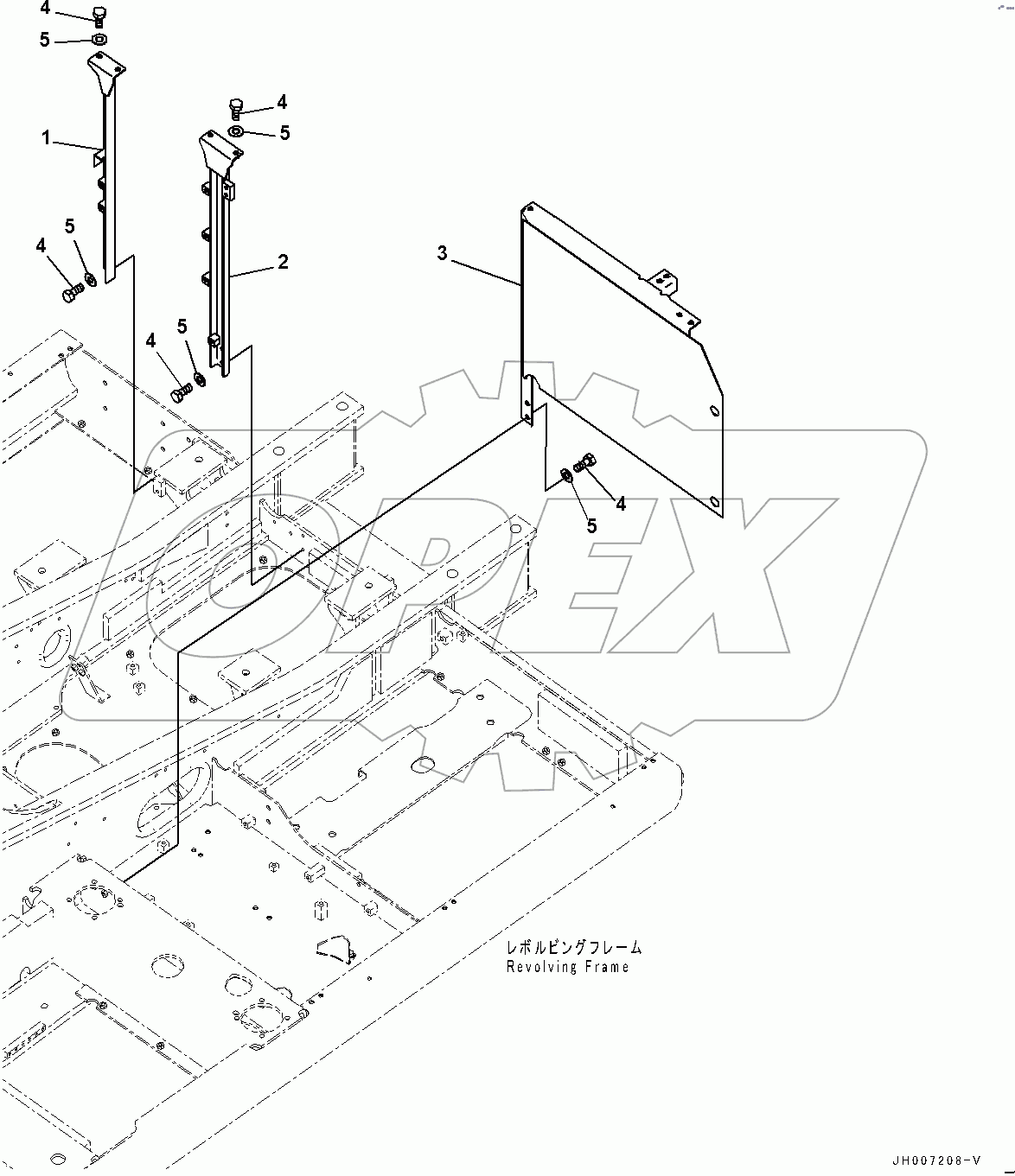  Machine Cab Frame,  (#400001-400006)