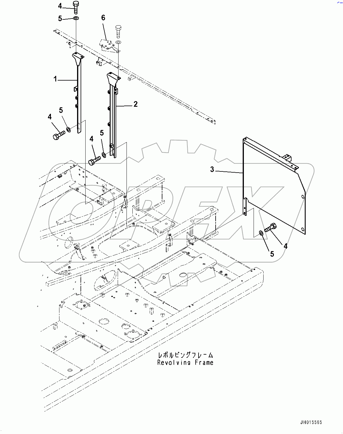  Machine Cab Frame,  (#400007-)