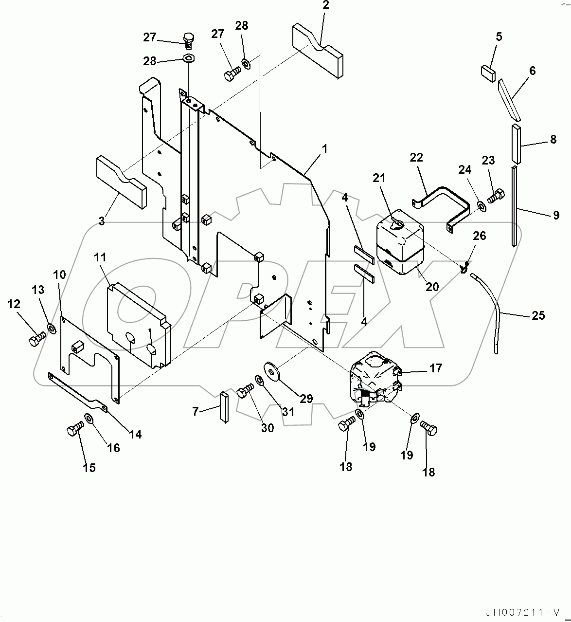 Partition, Window Washer Tank (#400001-)