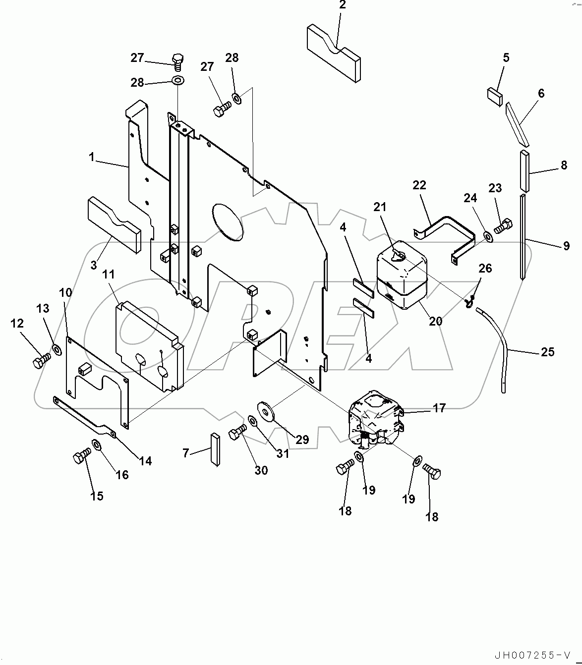  Partition, Window Washer Tank (#400001-)