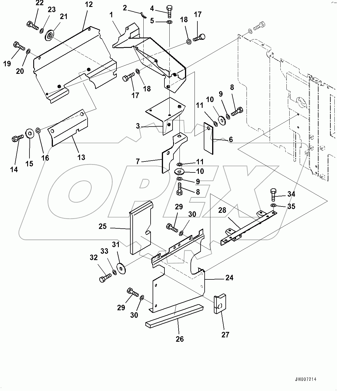  Partition, Valve and Muffler Side (#400001-)