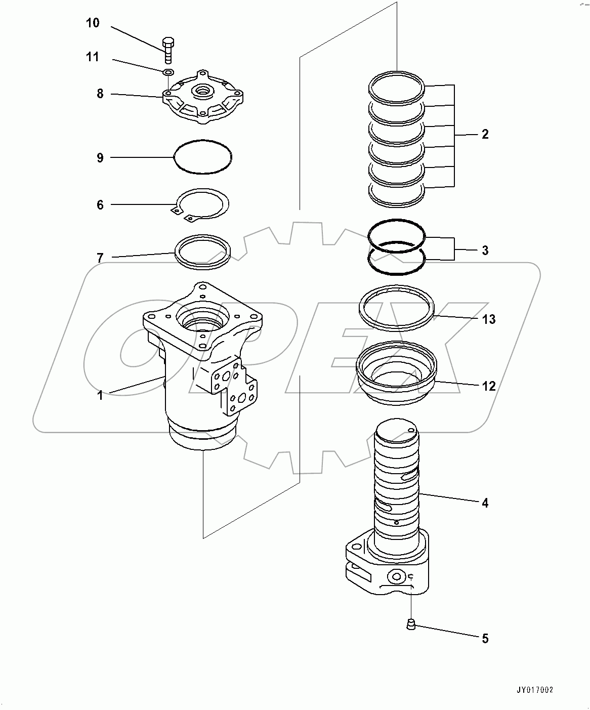  Swivel Joint, Inner Parts (#400001-400083)