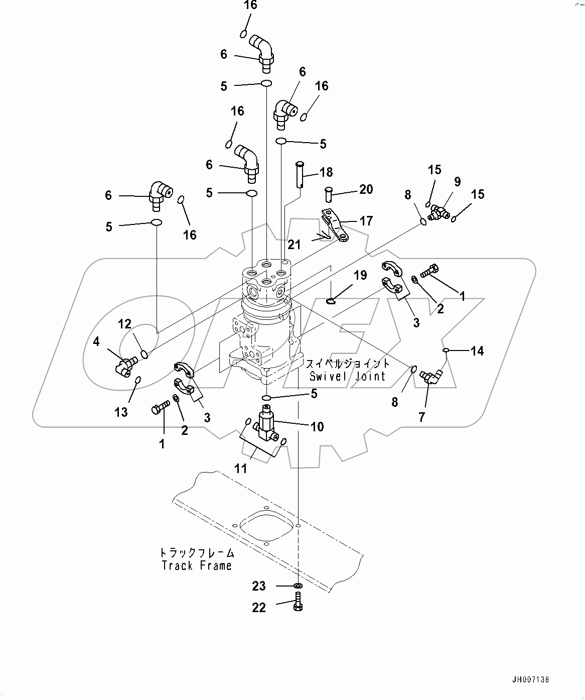  Swivel Joint, Connecting Parts (#400001-)