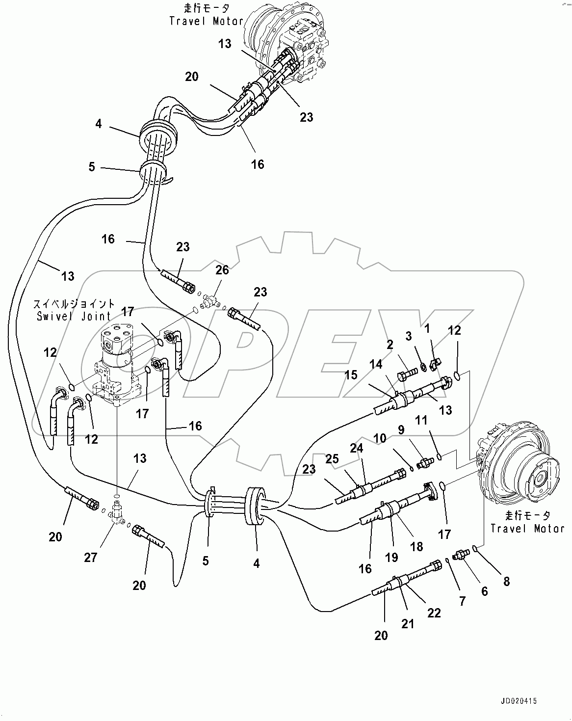  Travel Piping (#400001-)