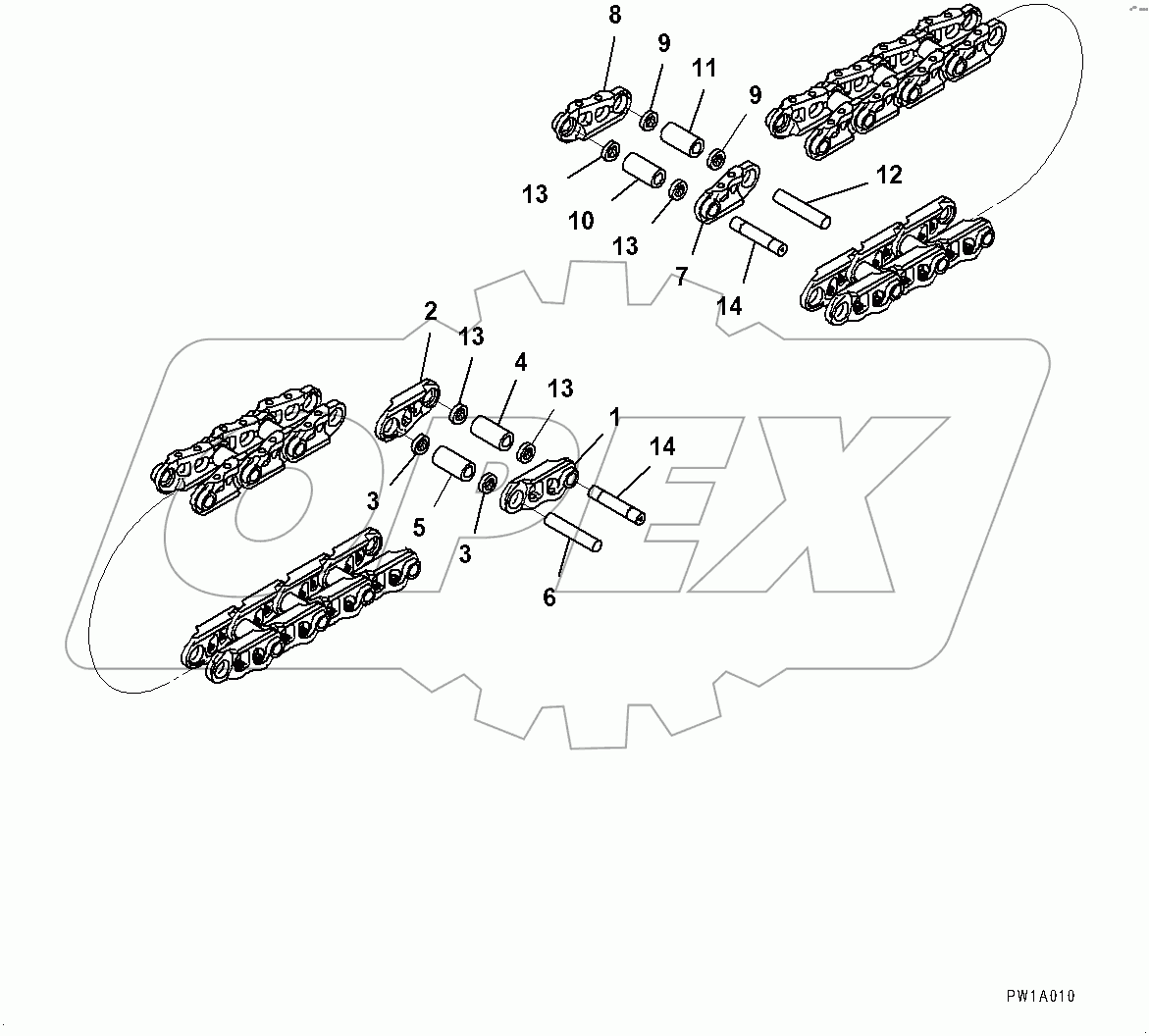  Track Link Assembly (#400001-)