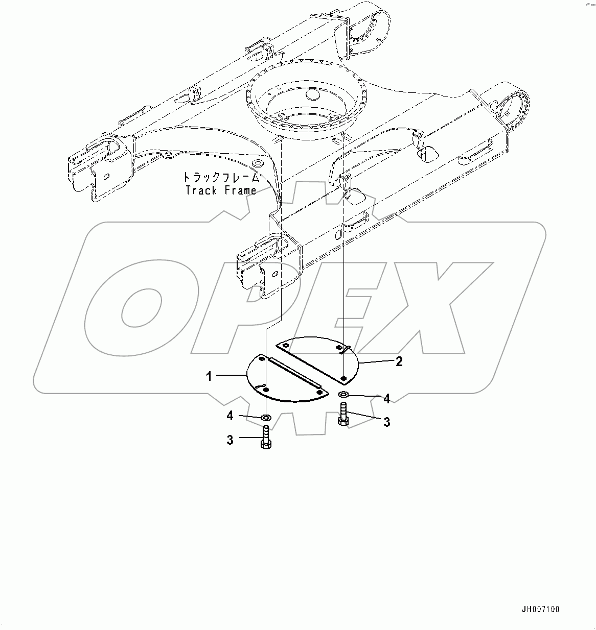  Track Frame Under Cover (#400001-)