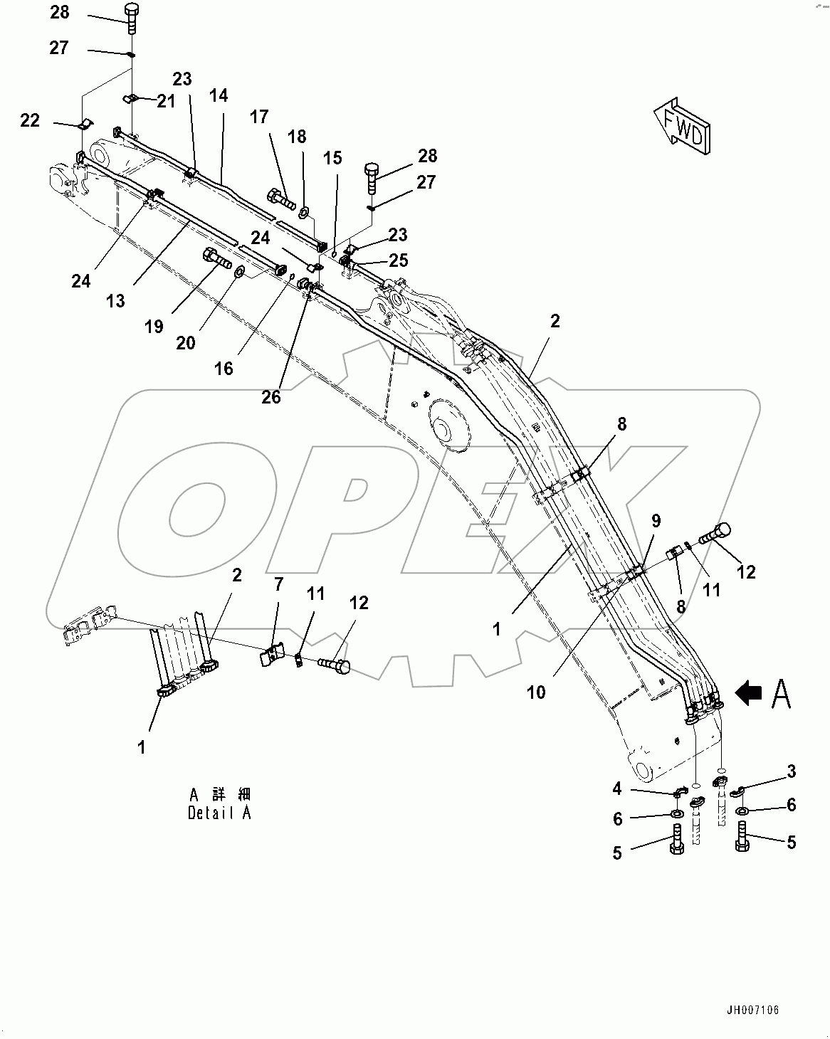  Boom, Bucket Cylinder Piping (#400001-)