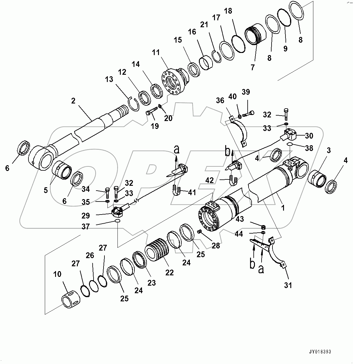  Boom Cylinder, L.H. (#400001-)