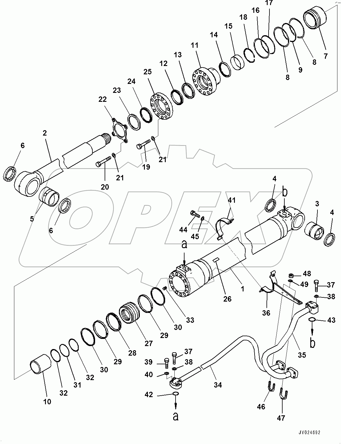 Boom Cylinder, R.H. (#400001-)