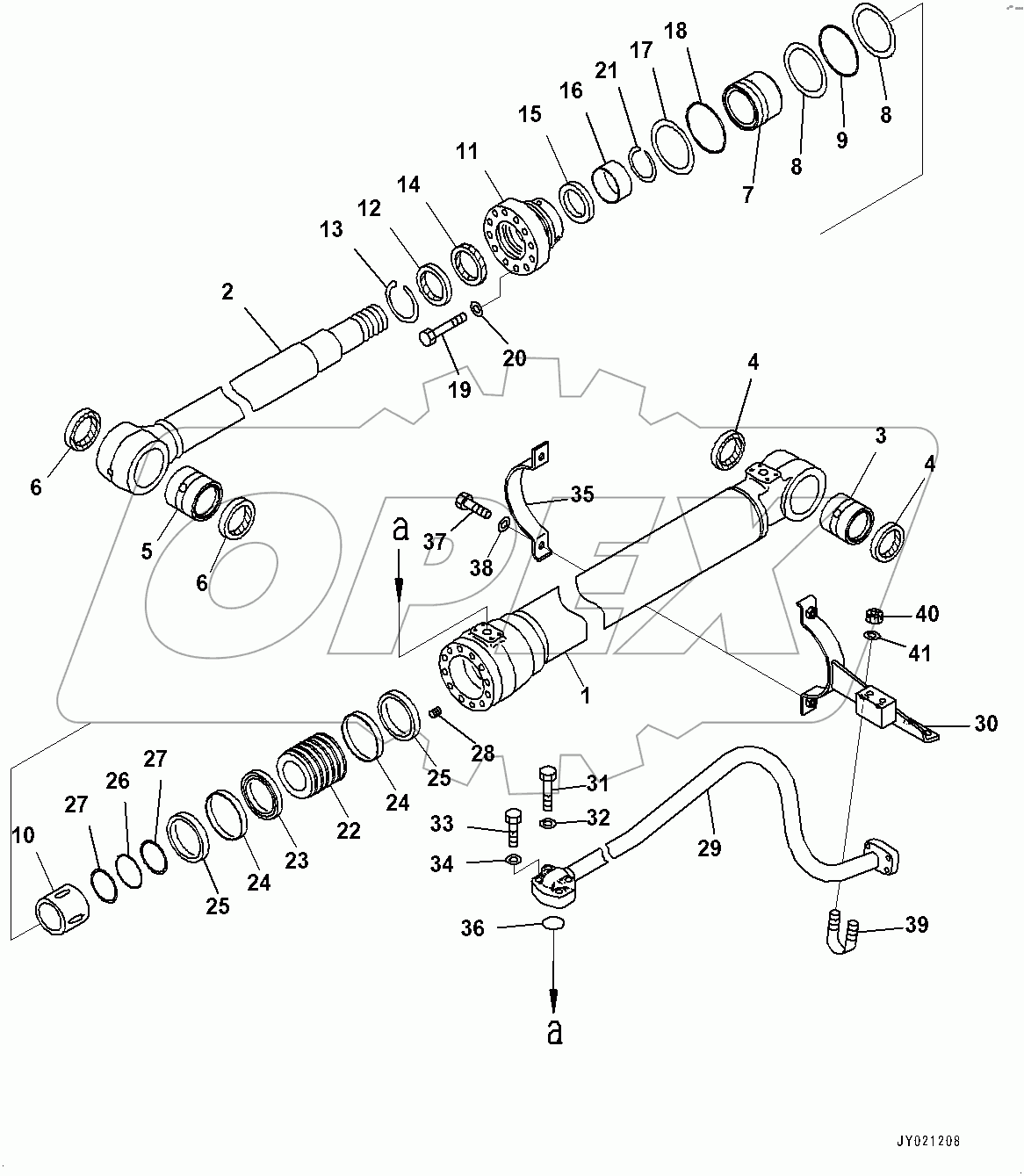  Boom Cylinder, R.H. (#400001-)