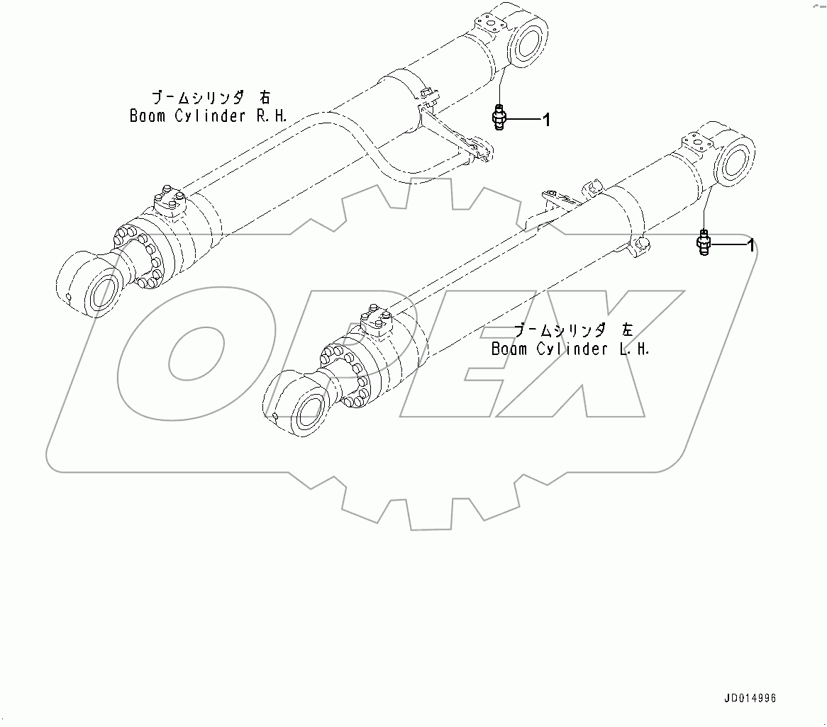  Boom Cylinder, Fitting (#400001-)
