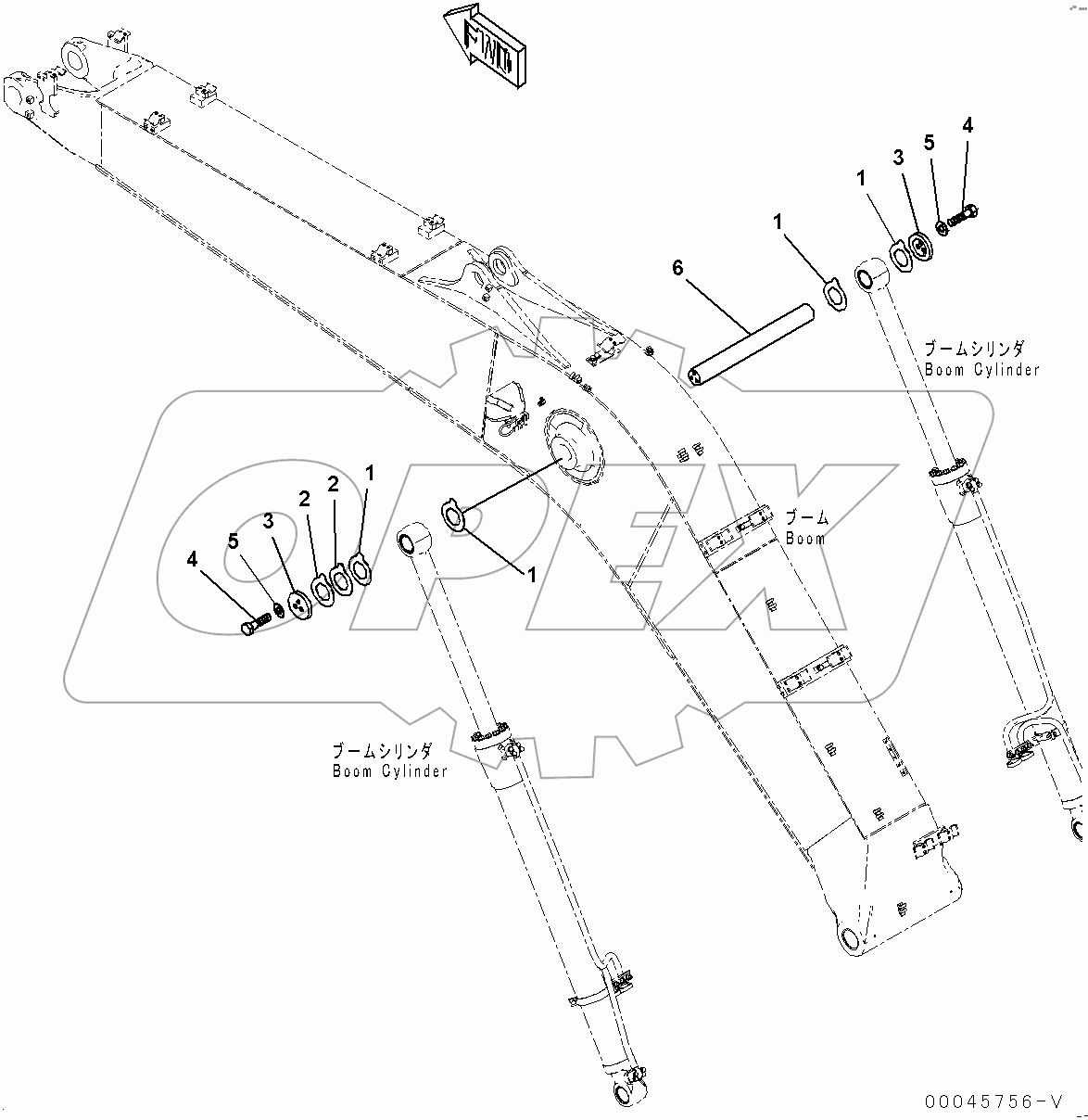  Boom Cylinder Head Pin (#400001-)