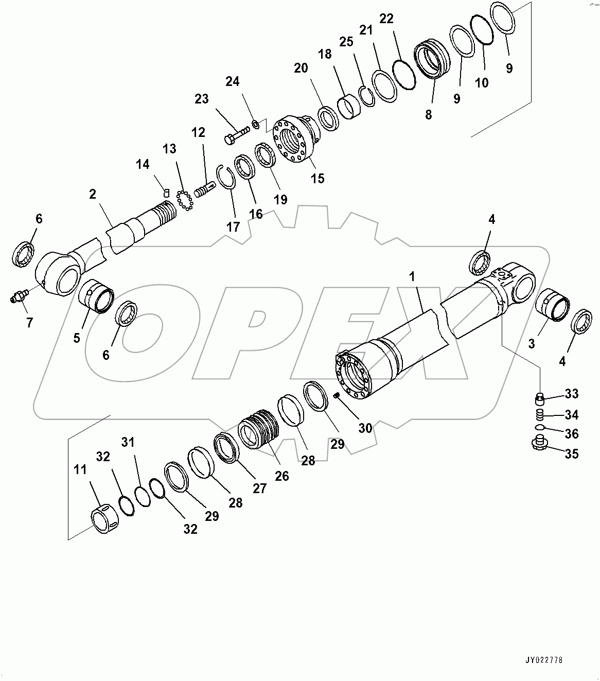  Arm Cylinder (#400001-)