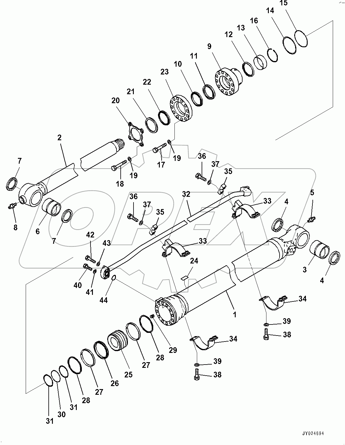  Arm, Bucket Cylinder (#400001-)