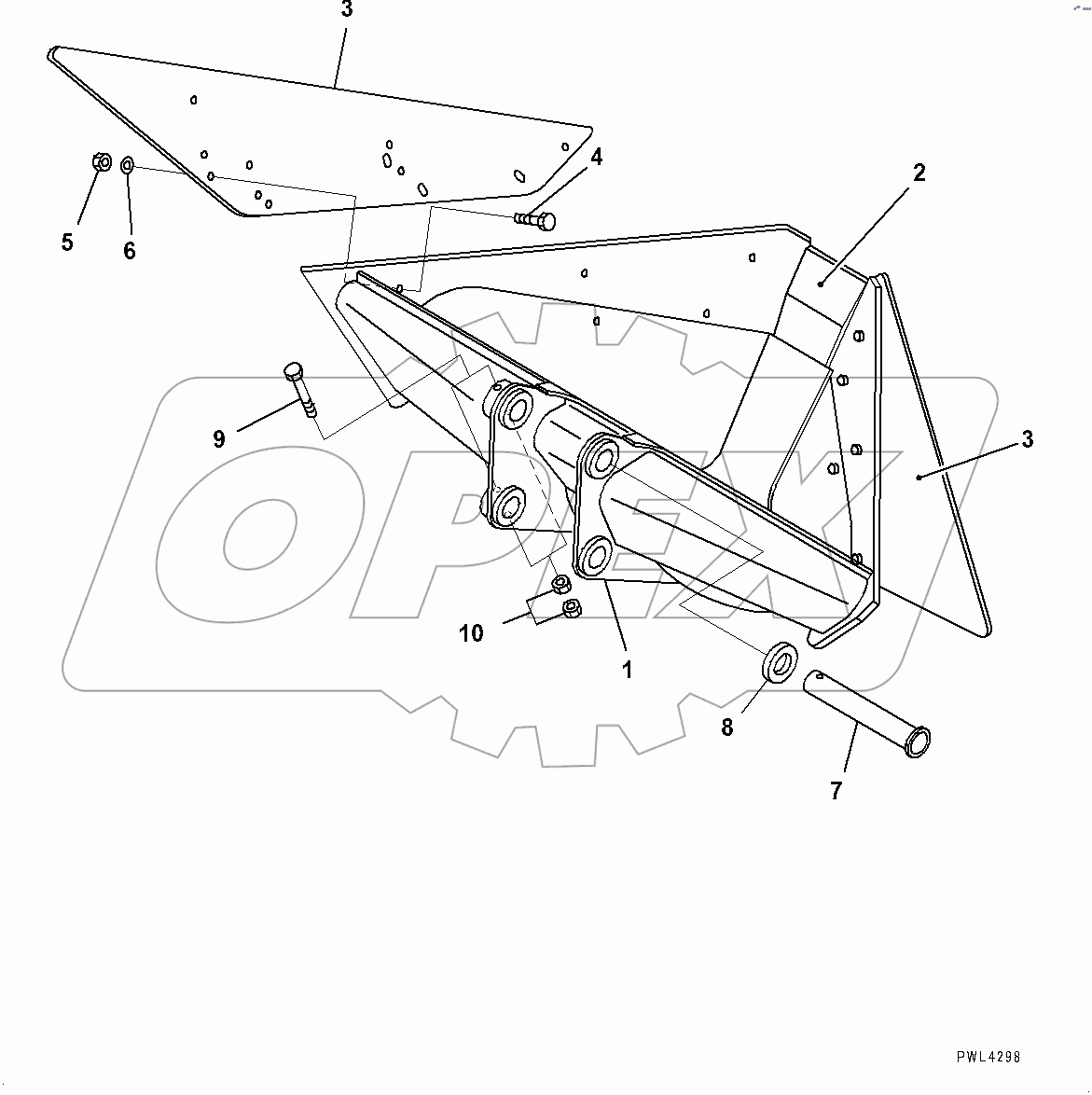  Trapezoidal Bucket,  (#400001-400473)