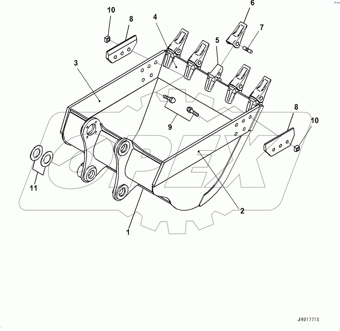  Rock Bucket (#400001-)