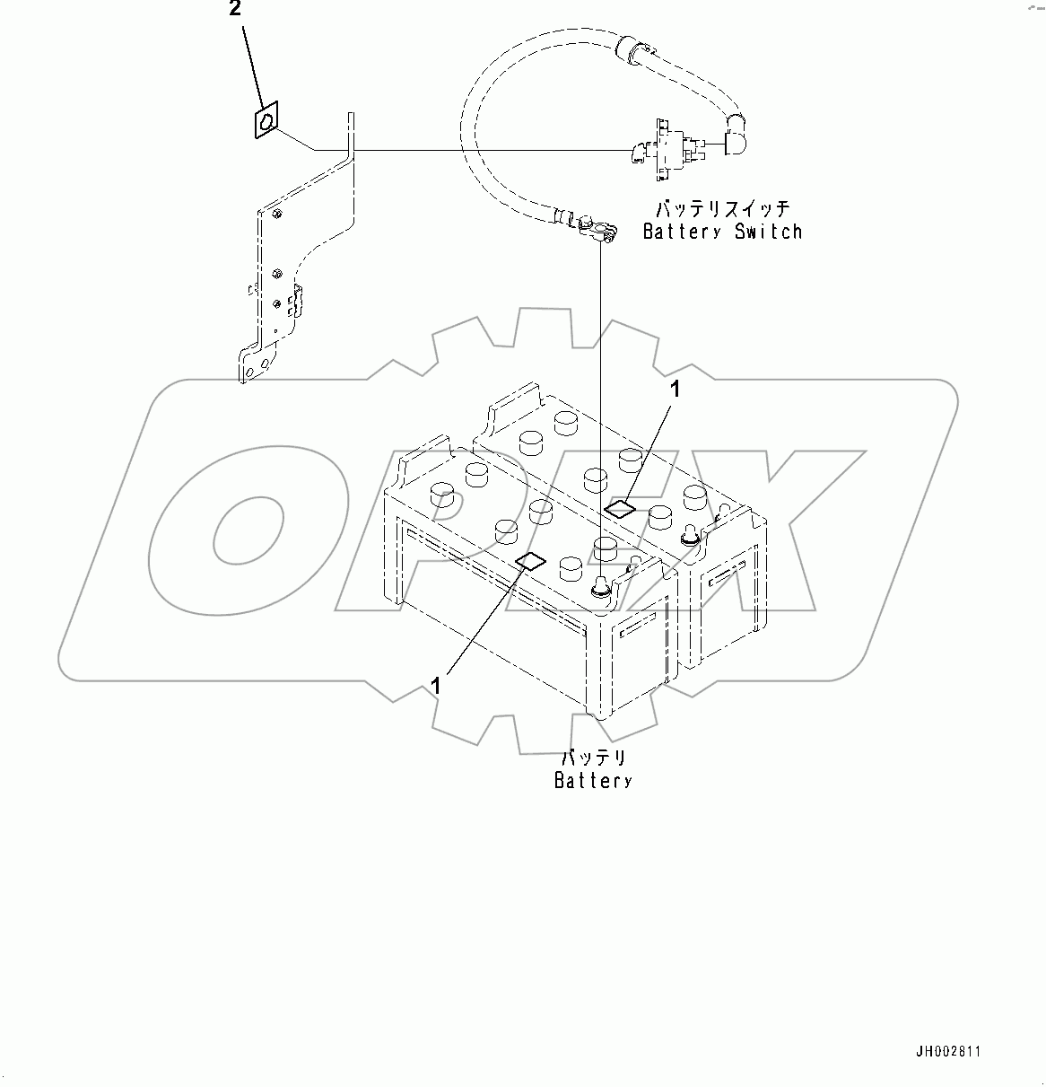 Caution Plates, Battery (#400001-)