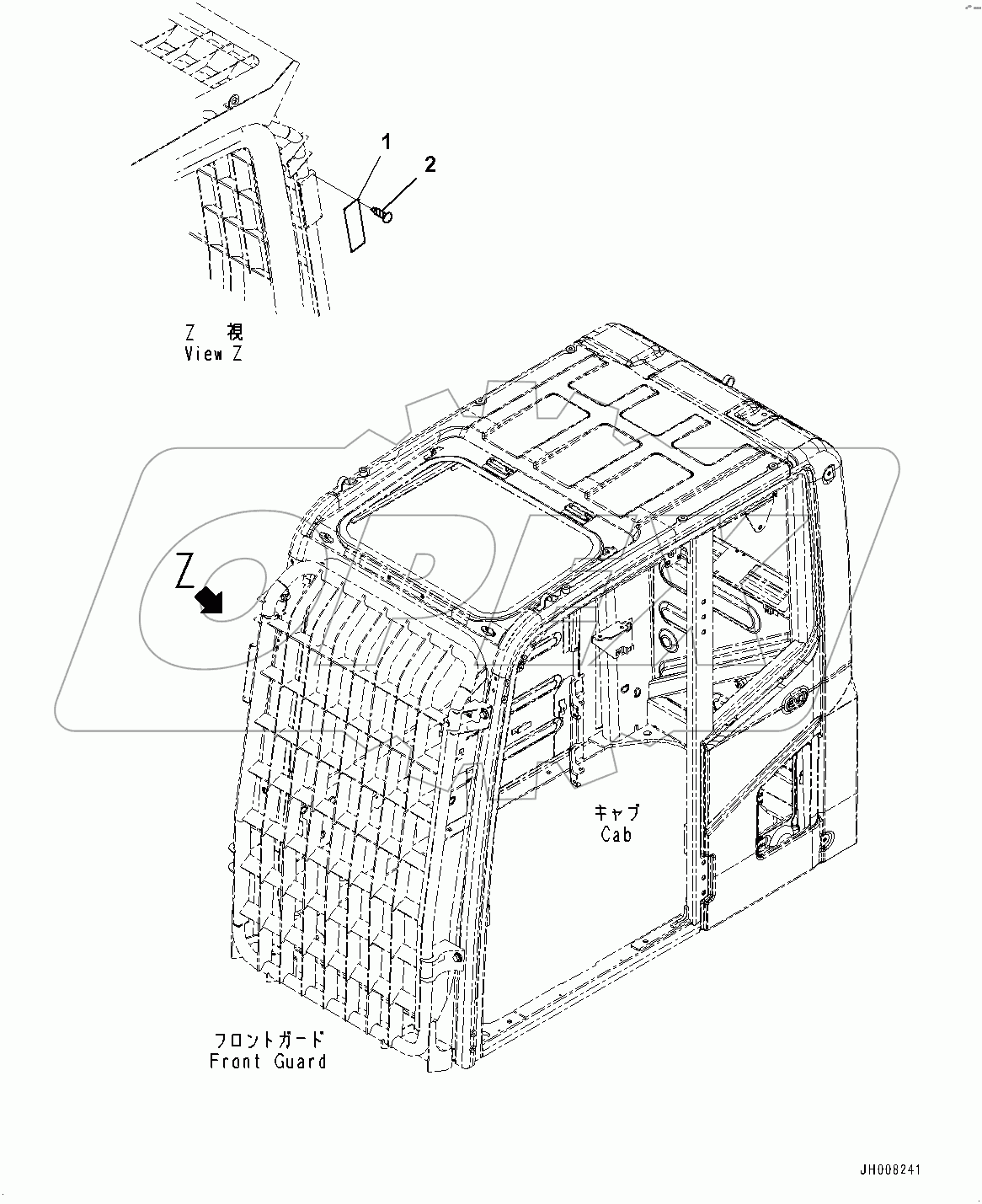  FOPS Plate,  (#400001-400212)