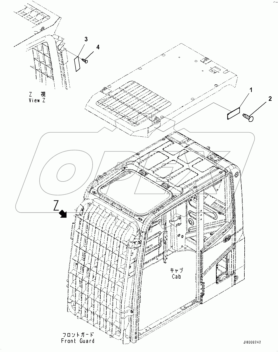  FOPS Plate,  (#400001-400212)