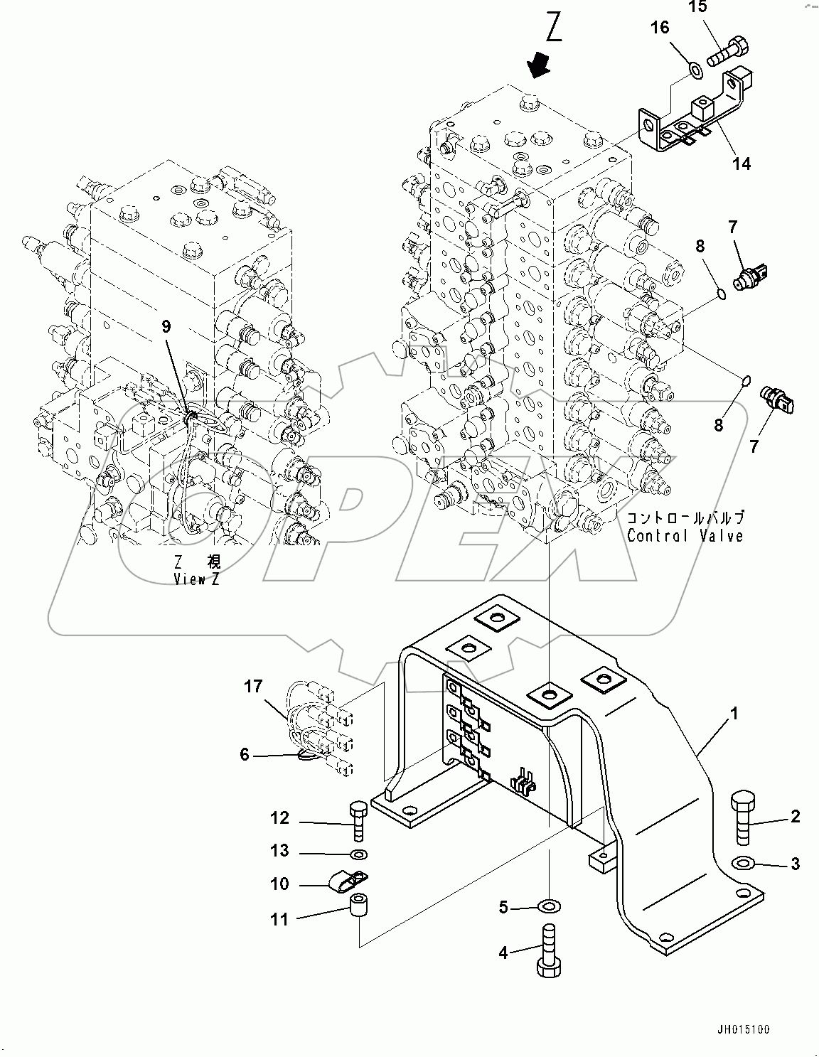  Control Valve, Mounting Bracket (#400129-)