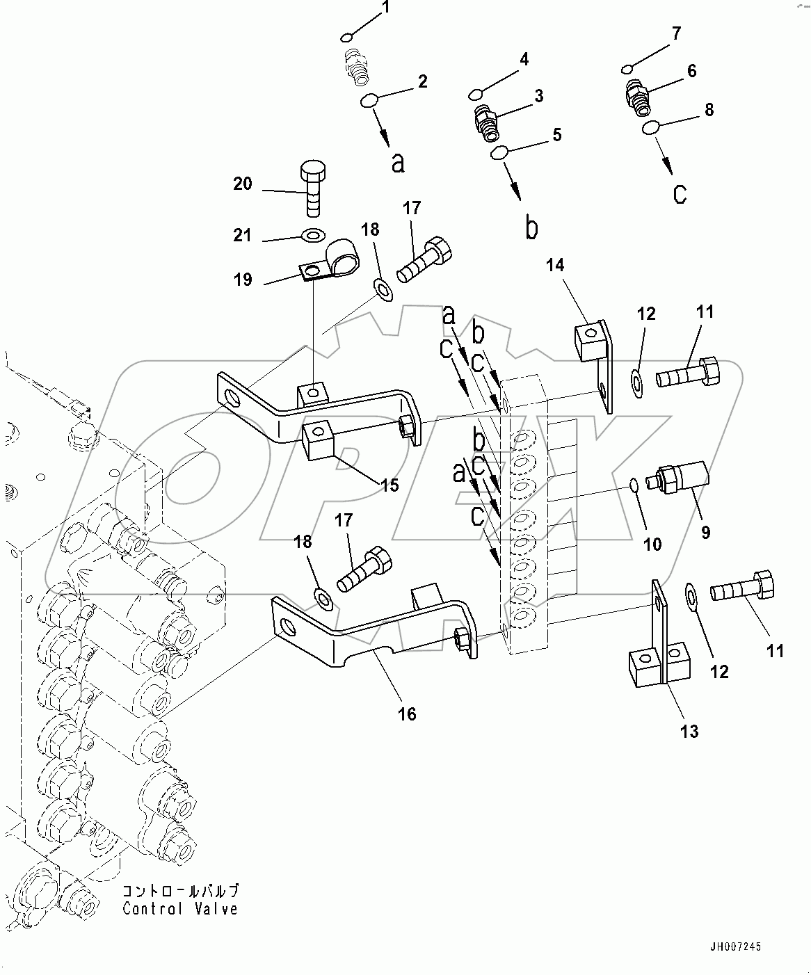  Pressure Switch Block, Bracket (#400001-400756)