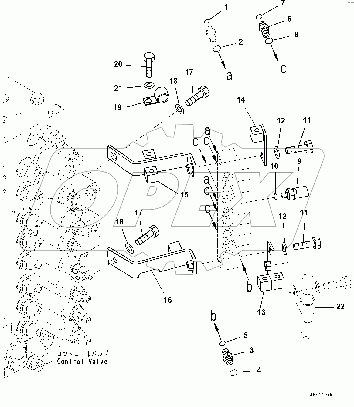  Pressure Switch Block, Bracket (#400001-400756)