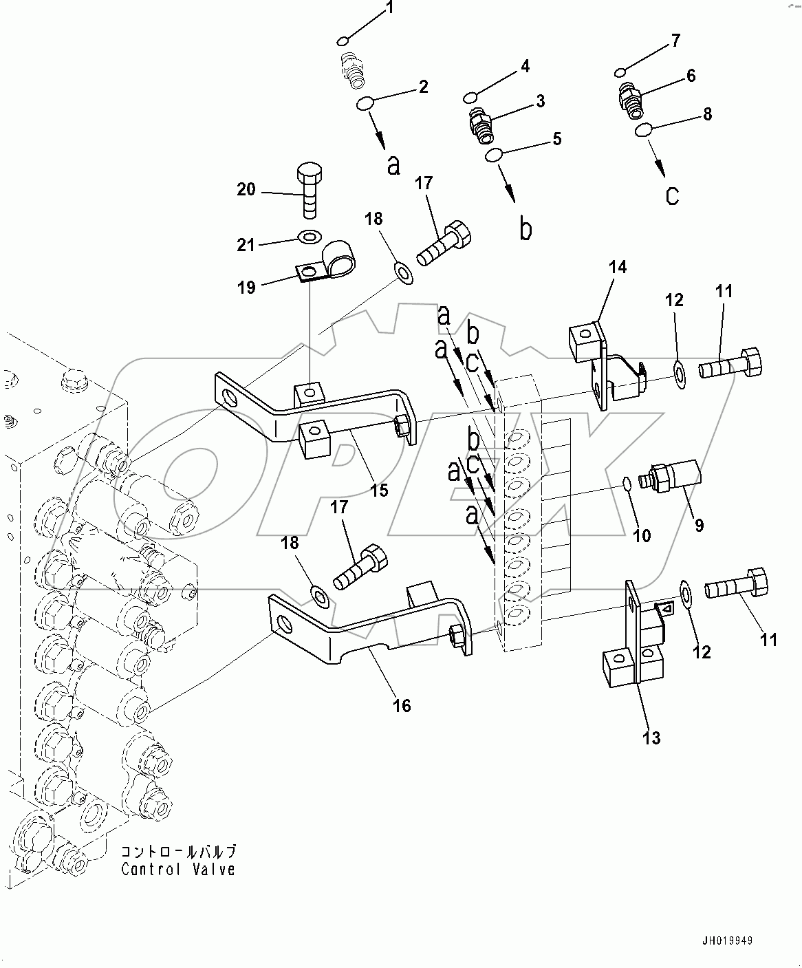  Pressure Switch Block, Bracket (#400757-)