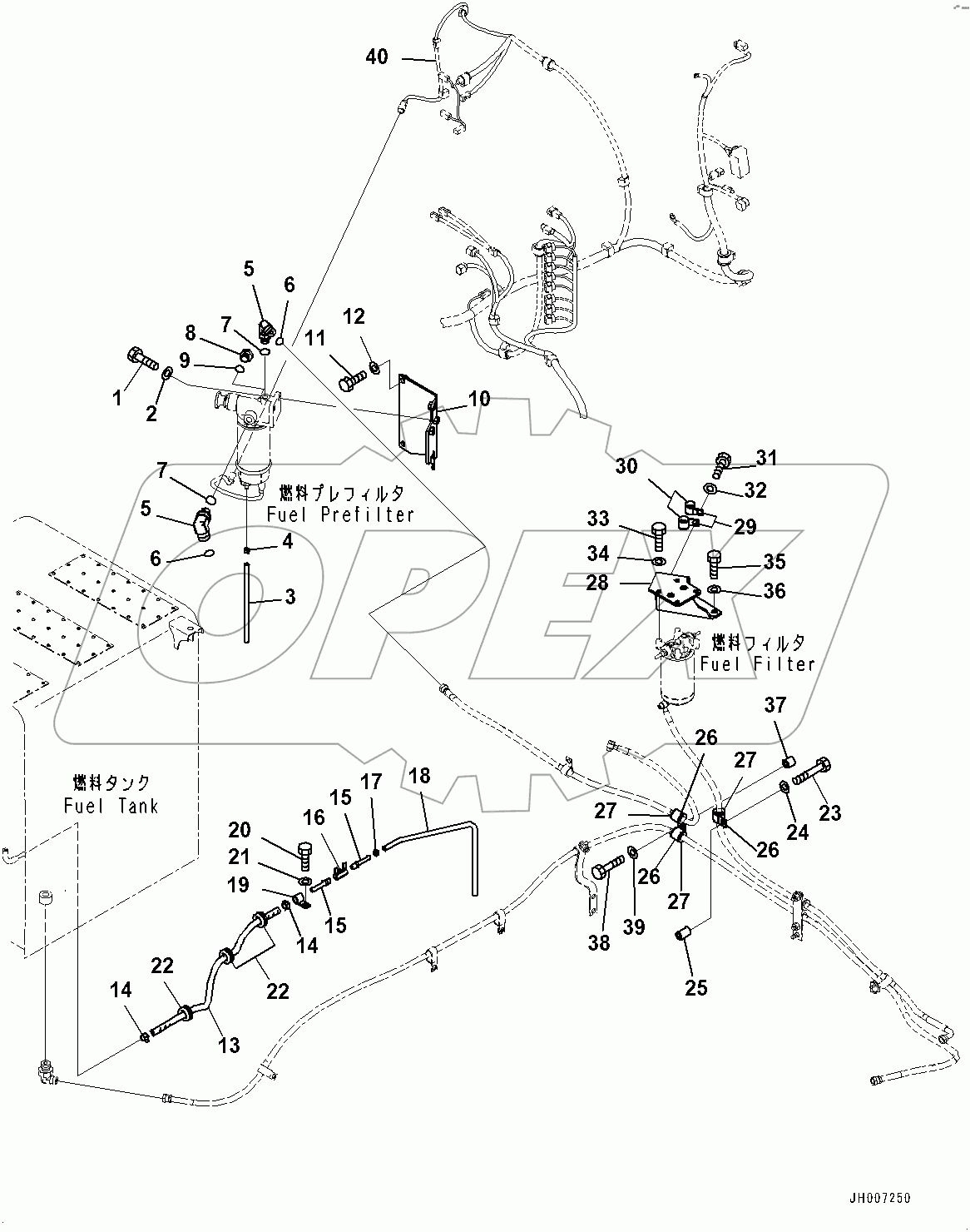  Fuel Piping, Drain Piping (#400001-400014)