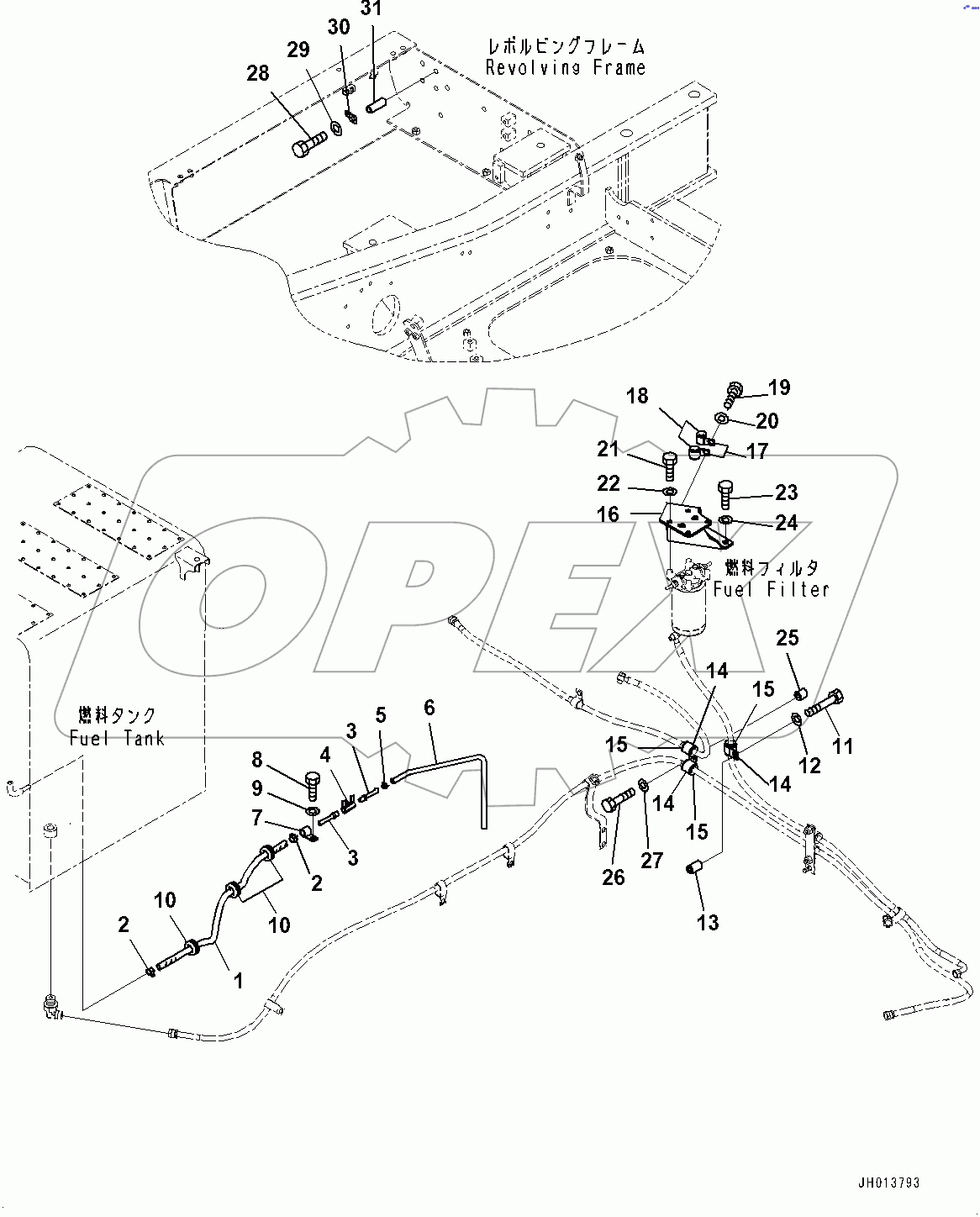  Fuel Piping, Drain Piping (#400015-)