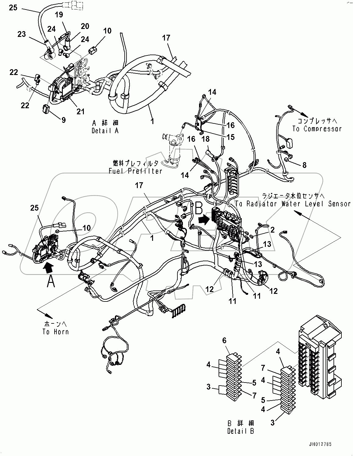 Cab, Floor, Wiring Harness (#400001-)