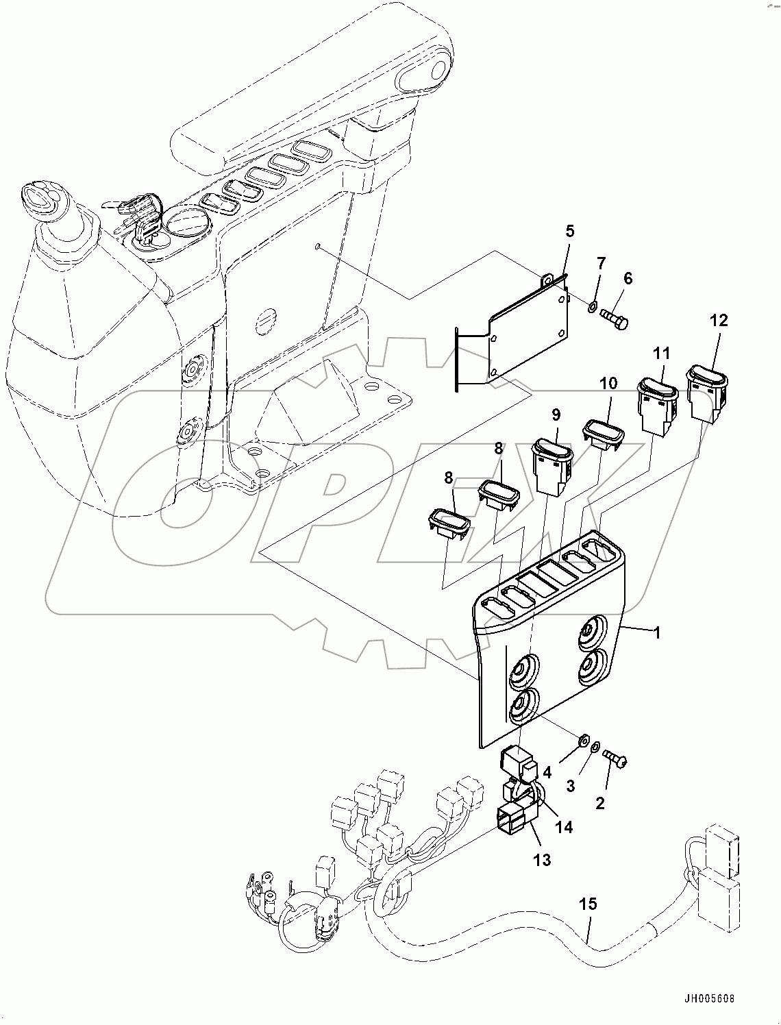  Cab, Floor, Switch (#400001-)
