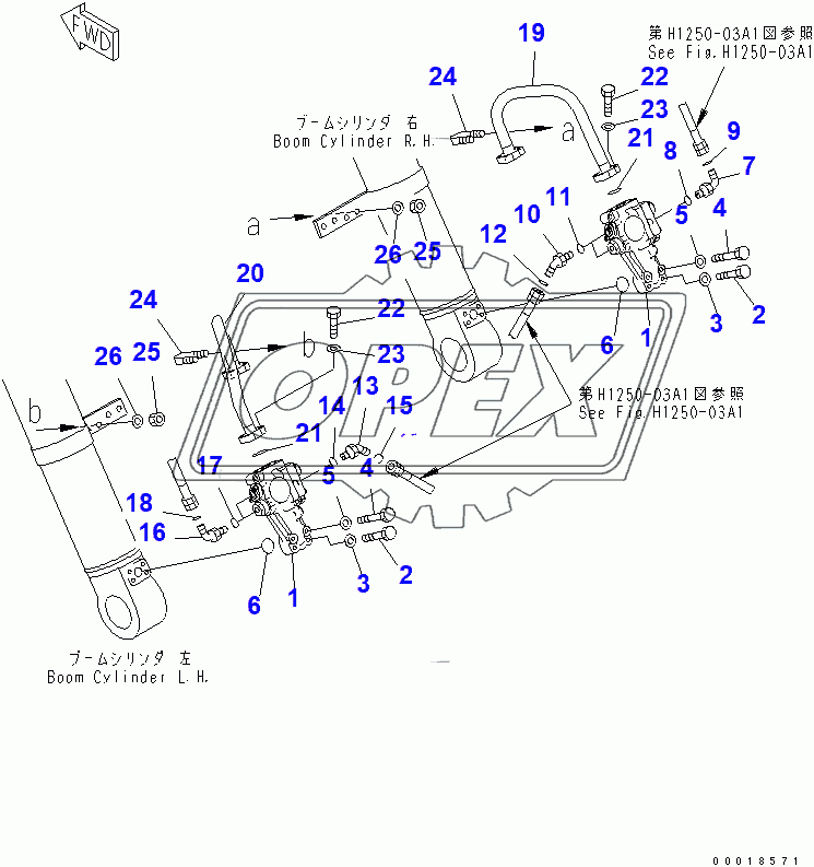  BURST VALVE PIPING (BOOM BURST VALVE)