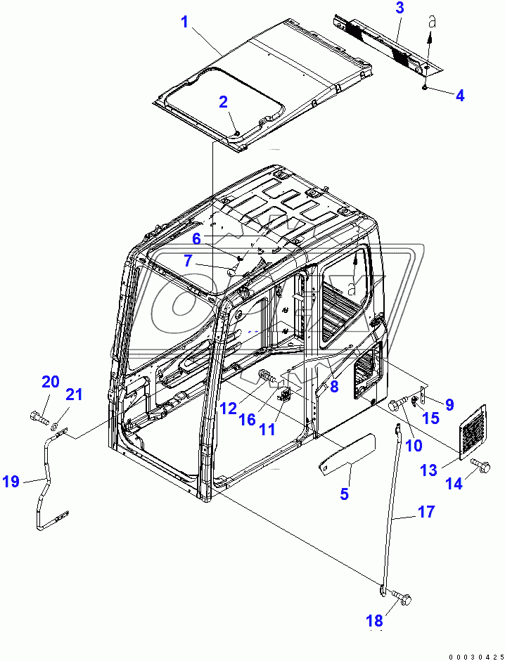  OPERATOR'S CAB (ACCESSORIES)(200001-250000)
