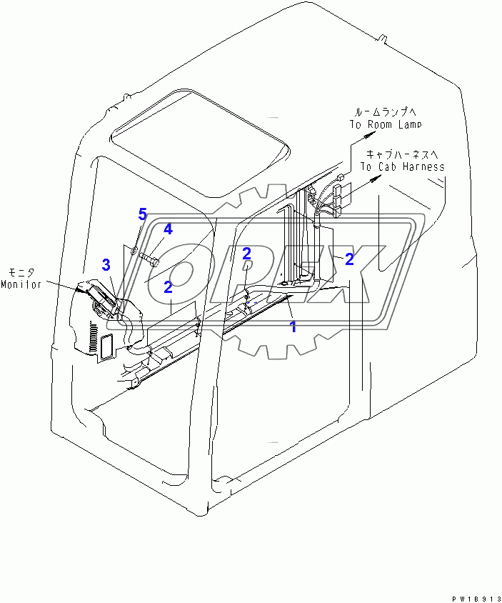  OPERATOR'S CAB (WIRING)(200001-250000)